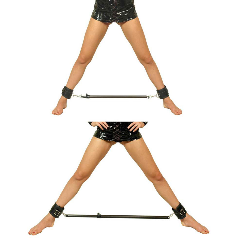 Extendable Leg Spreader Bar with Ankle Cuffs Set
