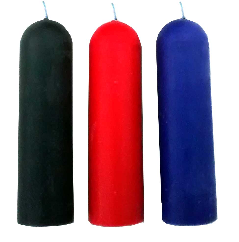 Soy BDSM Hot Wax Candles Black Red Purple